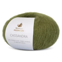 Premium Cassandra Garn, 019 Oliven, 25 g