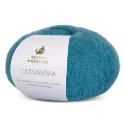 Premium Cassandra Garn, 015 Petroleum, 25 g