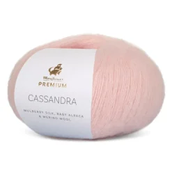 Premium Cassandra Garn, 028 Sart Rosa, 25 g