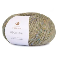 Premium Georgina Garn, 009 Oliven, 50 g