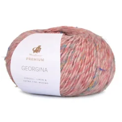 Premium Georgina Garn, 013 Støvet Rosa, 50 g
