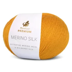 Premium Merino Silk Garn, 015 Honning, 25 g