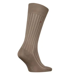 Premium Rib Fil Strømper, Taupe, 47-48