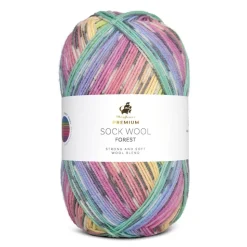 Premium Sock Wool Forest Garn, 002 Monteverde, 100 g