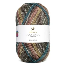 Premium Sock Wool Forest Garn, 004 Rold Skov , 100 g