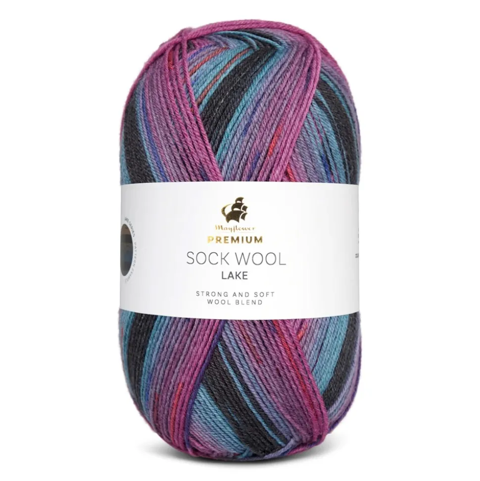 Premium Sock Wool Lake Garn, 004 Victoria, 100 g