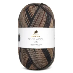 Premium Sock Wool Lake Garn, 002 Balaton, 100 g