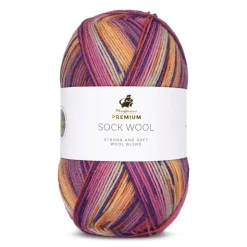 Premium Sock Wool Mountain Garn, 007 Zagros, 100 g
