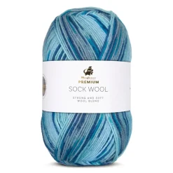 Premium Sock Wool Mountain Garn, 006 Alperne, 100 g