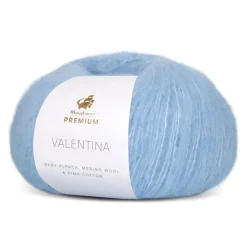 Premium Valentina Garn, 008 Pastelblå, 50 g