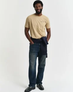 Printed Graphic T-shirt, Oak Beige, XL