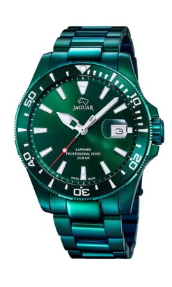 Professional Diver J988 Herreur, Grøn, 44 mm