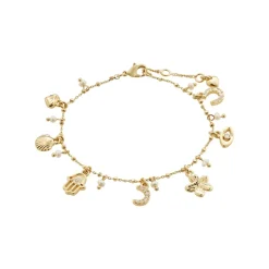 Prucence Recycled Armbånd, Gold Plated, 16,5 cm