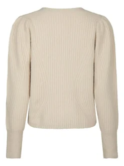 Puli Knit Cardigan, Ivory, 36