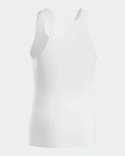 Pure Cotton Tanktop, White, L