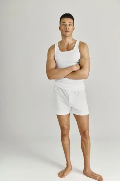 Pure Cotton Tanktop, White, L