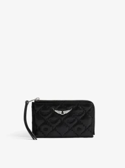 Quilted Monogram Kortholder, Black