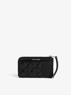 Quilted Monogram Kortholder, Black
