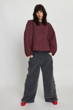 Quiltet Jakke, Flower Mix, 40