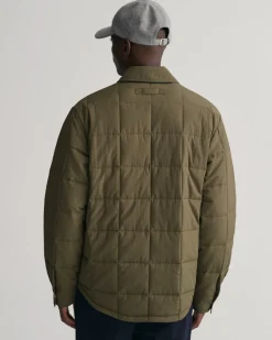 Quiltet Skjortejakke, Kalamata Green, 3XL
