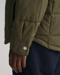 Quiltet Skjortejakke, Kalamata Green, 3XL
