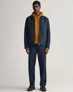 Quiltet Windcheater Jakke, Evening Blue, 4XL