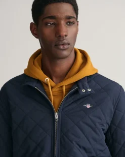 Quiltet Windcheater Jakke, Evening Blue, 4XL