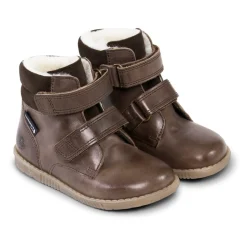Rabbit Velcro Støvle, Dark Brown, 22