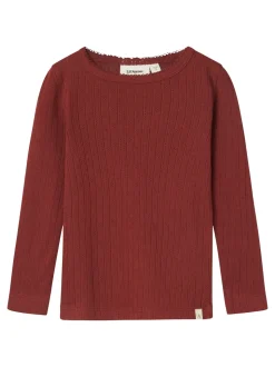 Rachel Langærmet T-shirt, Spiced Apple, 116 cm