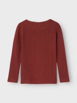 Rachel Langærmet T-shirt, Spiced Apple, 116 cm