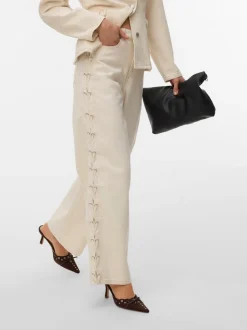 Rae Wide String Jeans, Ecru, W29/L32