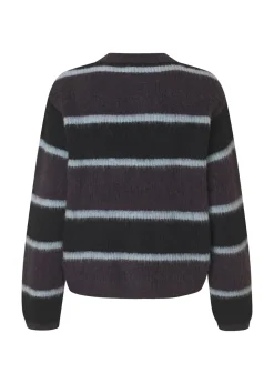RafaelMD Stripe Cardigan, Winter Stripe, M