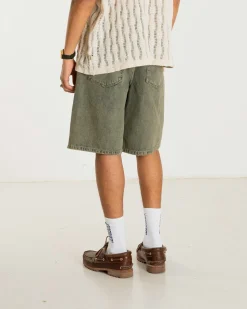 Rami Dirt Shorts, Dark Green, 30