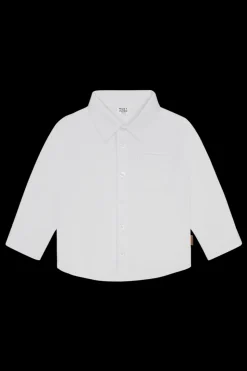 Ravn Solid Skjorte, White, 128 cm