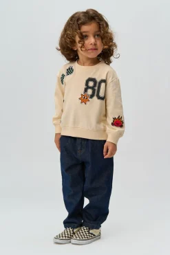 Raymond Oversize Sweatshirt, Gardenia, 98 cm