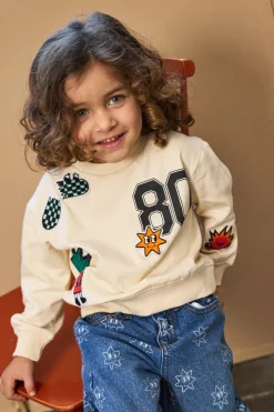 Raymond Oversize Sweatshirt, Gardenia, 98 cm