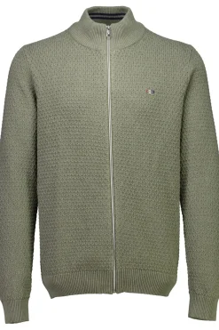 Recycle Structure Zip Cardigan, Army, XXL