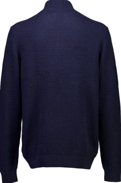 Recycle Structure Zip Cardigan, Navy, M