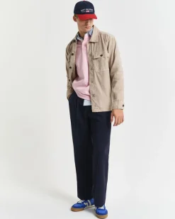 Reg Cot/Linen Overshirt, Dry Sand, XL