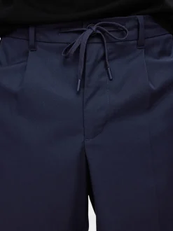 190-Reg Tapered Leroy Pleat Bukser, Sky Captain, L