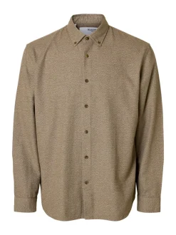 Regnoah Mix Skjorte, Oatmeal Twisted W. Morel, XL