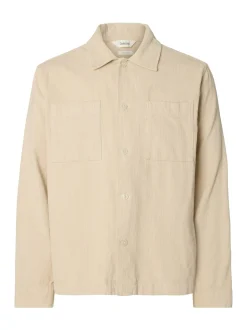 Regtate Overshirt, Oatmeal, L