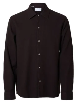 Relax-Dave Waffle Skjorte, Chocolate Torte, XL