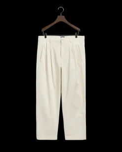 Relaxed Chinobukser, Cream, 33