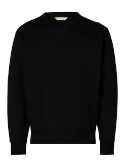 Relaxluke Crew Neck Sweatshirt, Black, L