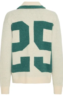 Ren College Cardigan, Oatmeal Melange, XL