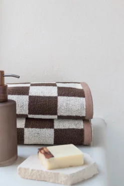 Retro 2-pak Håndklæde, Chocolate, 40x55 cm