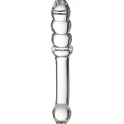 Ribbed Glas Dildo