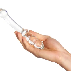 Ribbed Glas Dildo