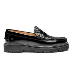 Richmond Loafers, Black Polido/Black, 45